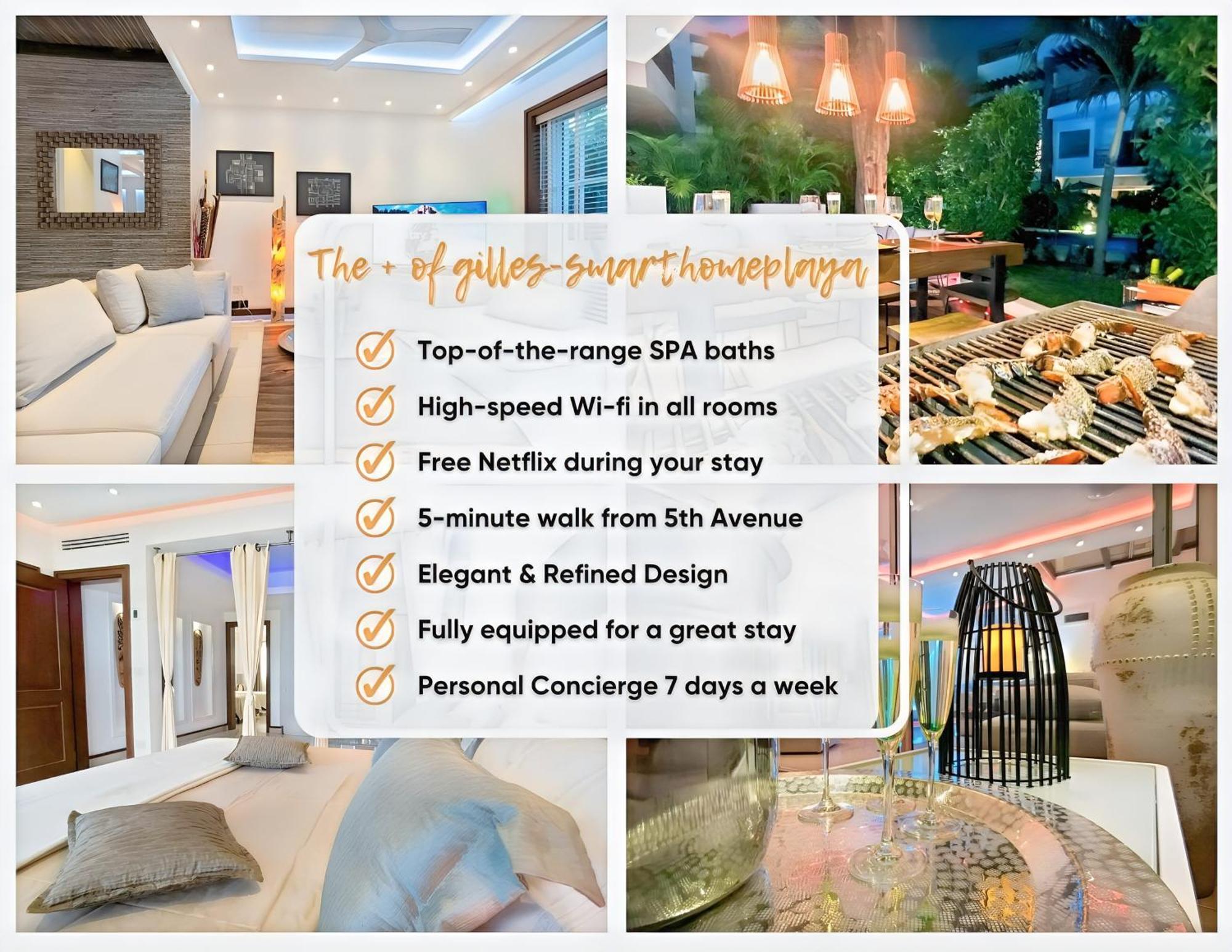 Luxury Duplex -4 Pers- 2Mn Beach&5Th Av, Pool, Gym Playa del Carmen Eksteriør billede